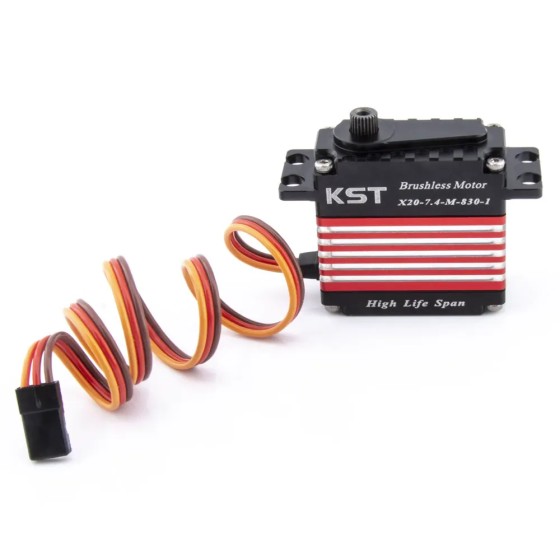 Original KST X20-7.4-M-830 38Kgf.cm 0.13sec RC Model HV Digital Metal Gear HLS 6BB Brushless Motor for RC Helicopters